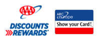 AAA DISCOUNTS REWARDS/ARC europe Show your Card!