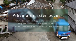 When a disaster occurs.